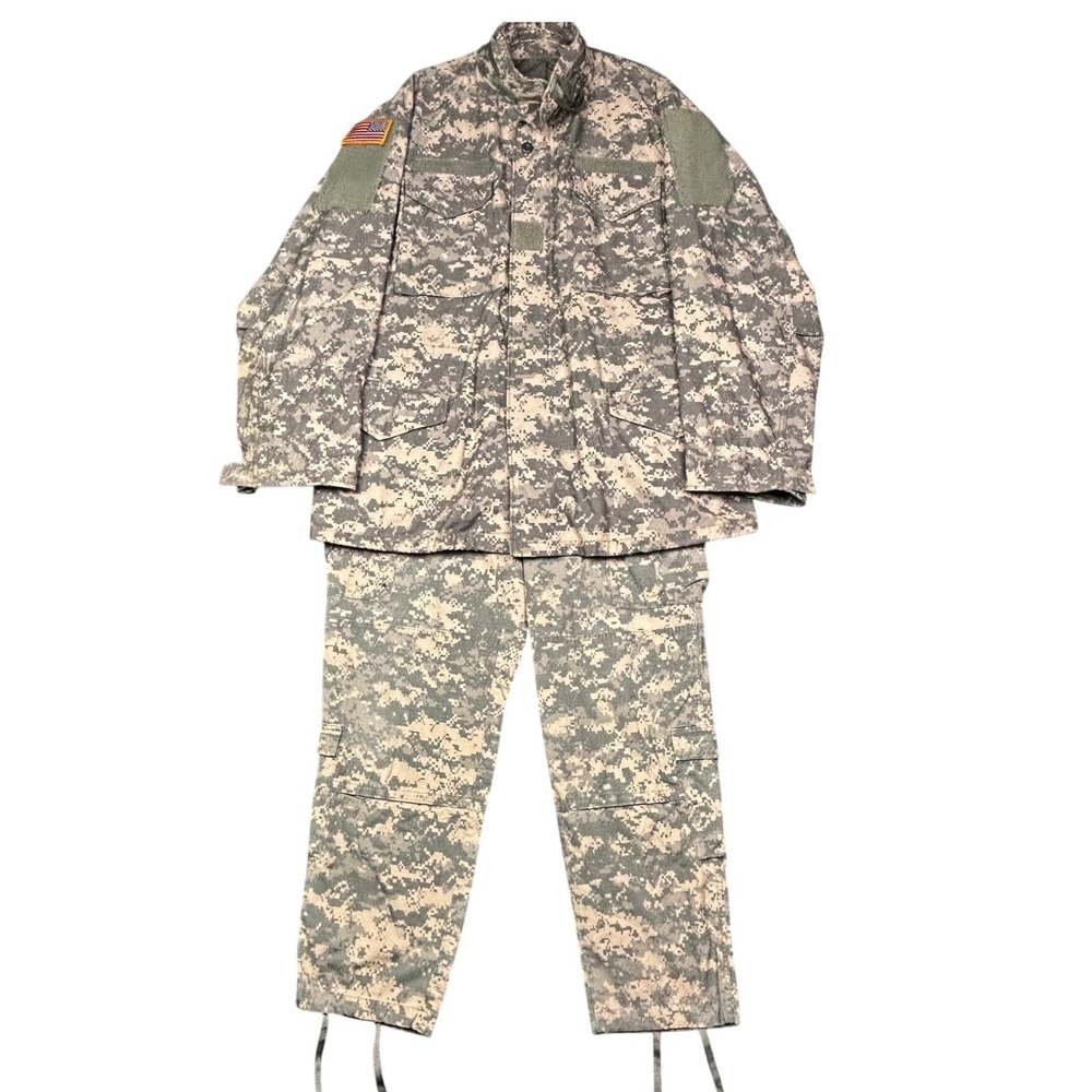 US Army ACU Digital Camo Field Jacket & Pants Set Large Long Golden Mfg06-C-0439